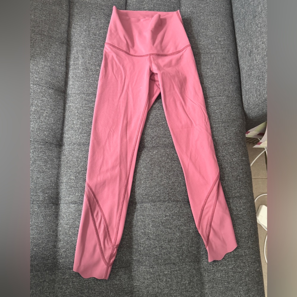 Lululemon High-Waisted Leggings | Wunder Under Crop High-Rise Scallop Hem